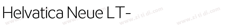 Helvatica Neue LT字体转换